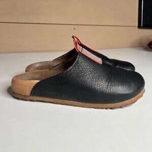 SeaVees Women’s Black Leather Mule Clogs Vibram Sole Slip-On Shoes US 9 EU 40